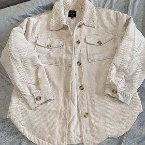 Sherpa-Lined Corduroy Jacket